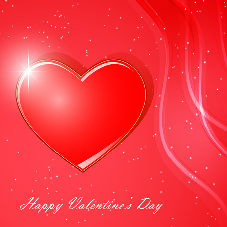 Card with red hearts for Valentine's Dayのイラスト素材