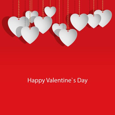 card with hearts for Valentine's Day.のイラスト素材