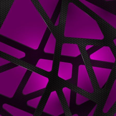 Abstract digital background illustration carbon on violetのイラスト素材