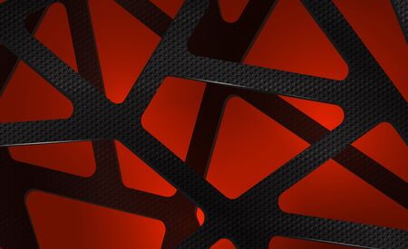 Abstract digital background illustration carbon on redのイラスト素材
