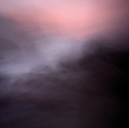 Fog and cloud in the sky at sunset. Abstract background.