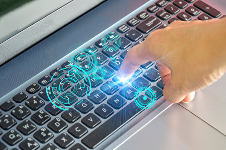 Concept of fingertip control technology (AI)