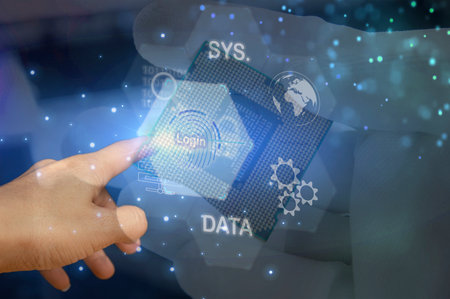 concept of technology security system, cyber security