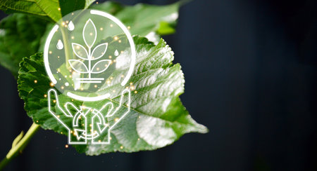 Concept of environmental protection, waste reduction, reuse, reuse and maintenance (4R)の写真素材