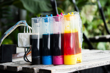 side view of Ink tank, DIY printer