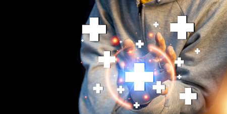 Concepts to increase the power of positive thinking and developing their own skillsの写真素材