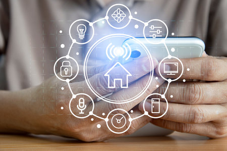 concept smart home automation control system Internet network concept, innovative technology, wireless controlの写真素材