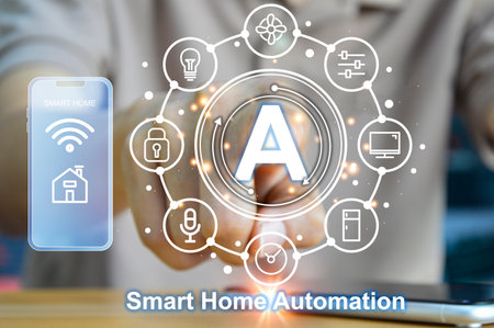 concept smart home automation control system Internet network concept, innovative technology, wireless controlの写真素材