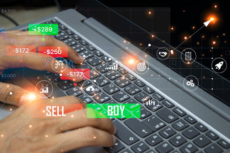 Business and financial concepts that are about to recover again after the economic crisis.の写真素材