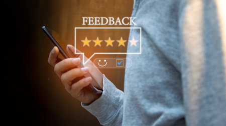 The concept of getting compliments from customers based on satisfaction ratings.