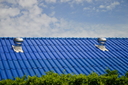 roof mounted wind turbine coolingの写真素材