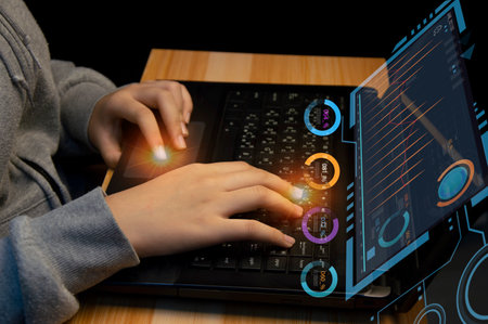 Data analysis is the process of inspecting, cleansing, transforming, and modeling data with the goal of discovering useful information, informing conclusions, and supporting decision-making.の写真素材
