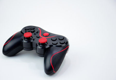 game controller, black joystickの写真素材