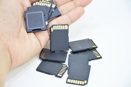 Memory cards are used to store data.