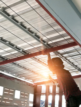 industrial welding technician, skilled welding technicianの写真素材