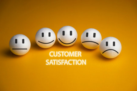 Users rate service experience on online application for customer satisfaction survey concept.の写真素材