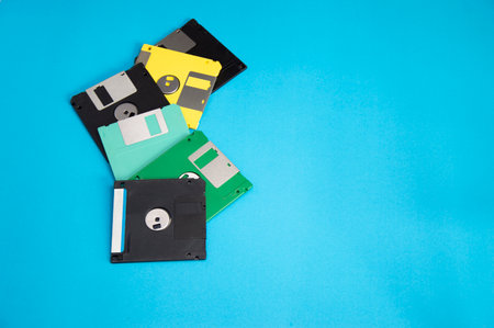 Floppy disks were popular around the world in the 90s. The early days of recording technology