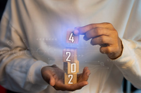 goal concept and success for 2024 new year 2024