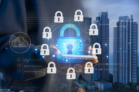 cybersecurity concept, user privacy security and encryption, secure internet access Future...