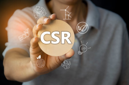 CSR or Corporate Social Responsibility Or as it is understood, it is the source of society.の写真素材
