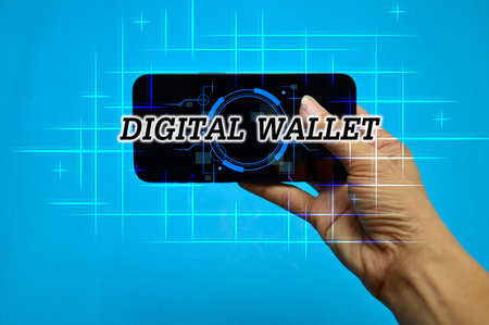 Digital Wallet concept that controls usage with blockchain and smart contactsの写真素材