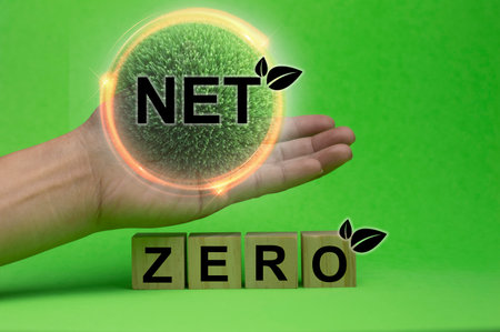 Concept of good world ecosystem, green world,net zero,ecoの写真素材