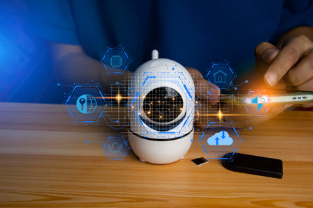 IP wifi wireless security camera supports Internet installation technology, security systems, smart...