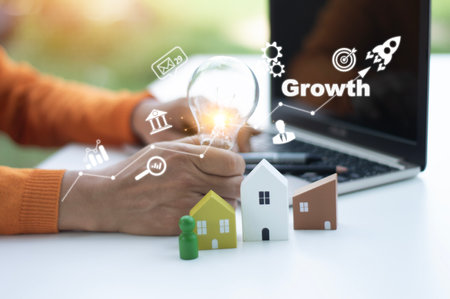 Concept of business growth and successの写真素材