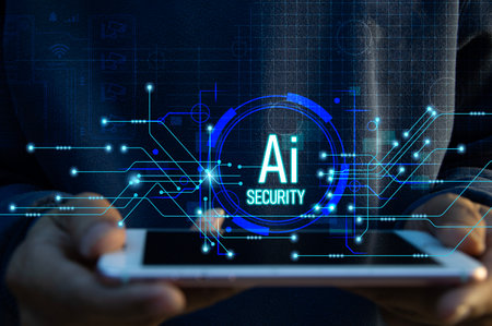 The concept of using AI systems in security systemsの写真素材