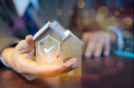 Buying and Selling Home Insurance Conceptsの写真素材