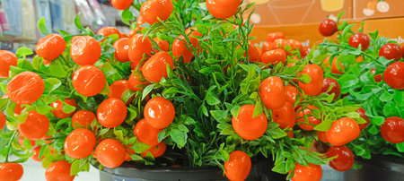 Artificial oranges for decoration and display or propsの写真素材