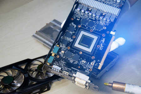 Concept, circuit board and components of a graphics card