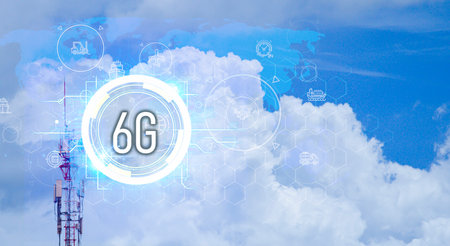6G technology concept that makes global communication faster