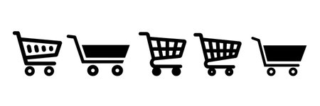 Shopping cart icon. Shopping cart icon vector. Shopping cart vector iconのイラスト素材