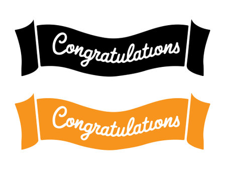 congratulatory banner vector artのイラスト素材