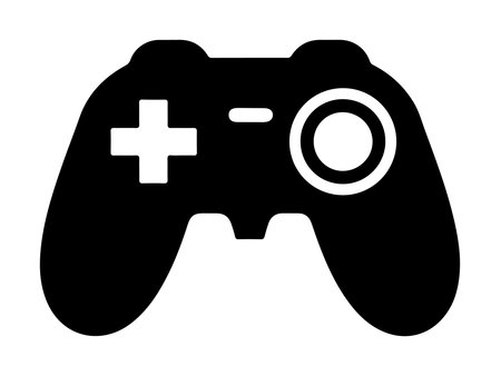 Joystick icon silhouette vector