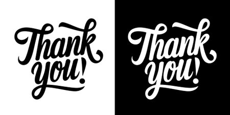 Thank You. Hand lettering Thank You for holiday Thanksgiving Day, vintage graphic, banner, poster. Greeting card calligraphy thank you, postcard for holiday Thanksgiving Day. Vector Illustrationのイラスト素材