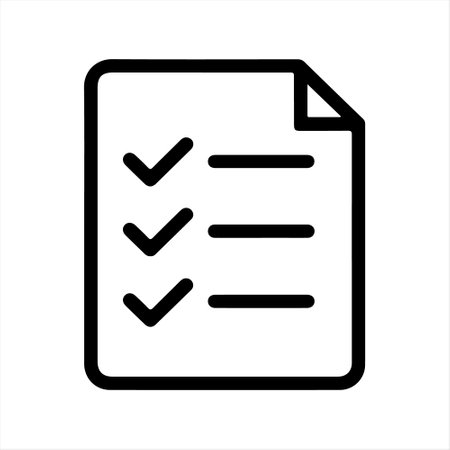 checklist vector icon, Vector icon of Task, checklist icon, illustration vector template on white backgroundのイラスト素材