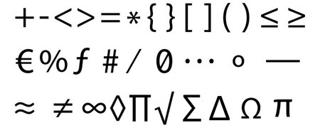 Collection of Mathematical Symbols plus, minus, less than, greater than, equal, asterisk, curly brackets, square, brackets, less than or equal, hash, slash, zero, root, sigma, triangle, omega, piのイラスト素材