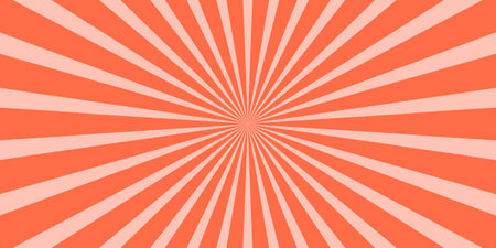 Orange sunburst pattern sunny background vectorのイラスト素材