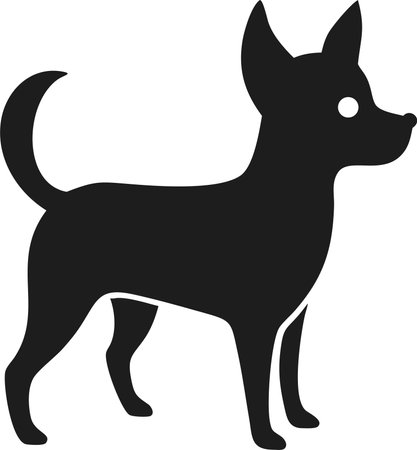 A clean, bold silhouette of a German Shepherd dog, perfect for use in logos, websites, or graphic design projects.のイラスト素材