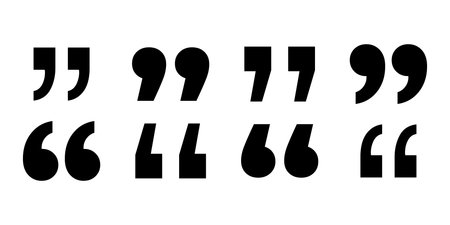 Collection of quote icon vector. chat, comment, conversation, dialogue, opinion, talk icon