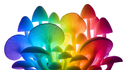 Mushroom on white background. Vector illustration.