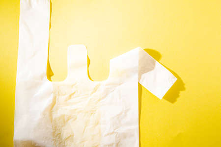 Convenience store and supermarket shopping bags. Japanese plastic shopping bags.