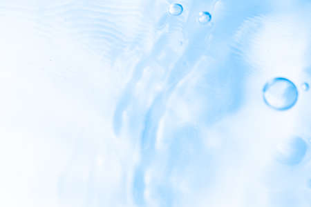 Water bubbles and water surface and underwater materials. Images of health and medicine, environment...