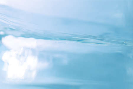 Water bubbles and water surface, underwater materials. Image of health and medical care, environment...
