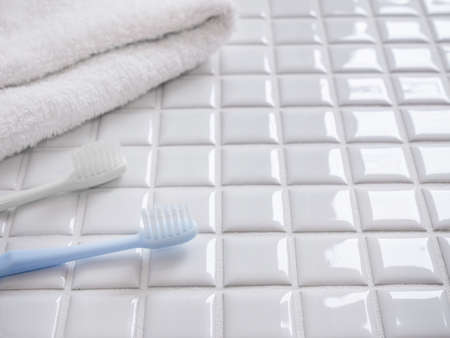 Brush your teeth with a toothbrush. Tooth care, oral care, toothbrush.の写真素材