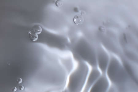 Water surface, underwater, water textures. Images of health and medicine, environment and lifestyle, beverages.の写真素材