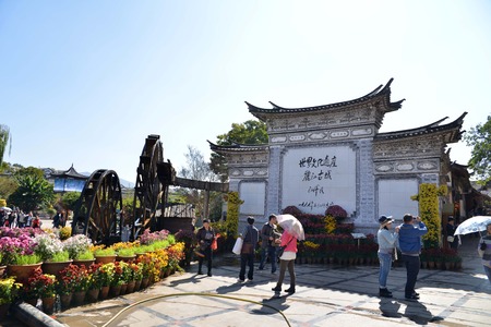 Ancient town of Lijiang, Yunnanのeditorial素材