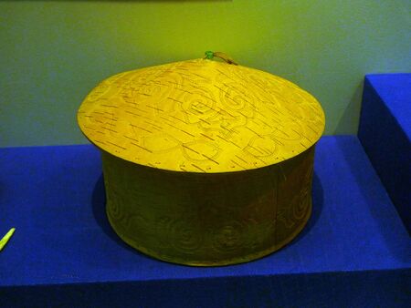 Hezhe ethnicity,  birch bark boxのeditorial素材